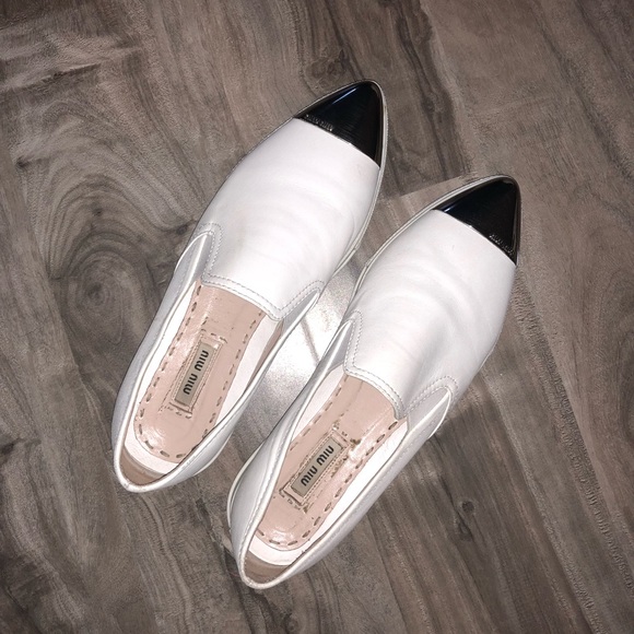 miu miu slip ons